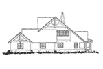 Craftsman House Plan Right Elevation - Castle Hill Luxury Home 163D-0001 - Search House Plans and More