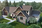 Craftsman House Plan Front of House 163D-0002