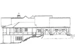 Log Cabin House Plan Left Elevation - Deer Park Lane Rustic Home 163D-0005 - Search House Plans and More