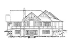 Log Cabin House Plan Rear Elevation - Deer Park Lane Rustic Home 163D-0005 - Search House Plans and More