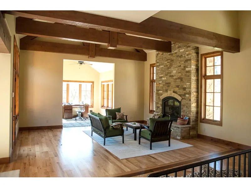 Country House Plan Fireplace Photo 01 - Pinehurst Lane Rustic Home 163D-0008 - Shop House Plans and More
