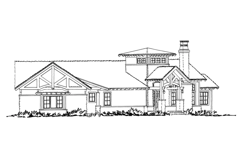 Country House Plan Front Elevation - Pinehurst Lane Rustic Home 163D-0008 - Shop House Plans and More