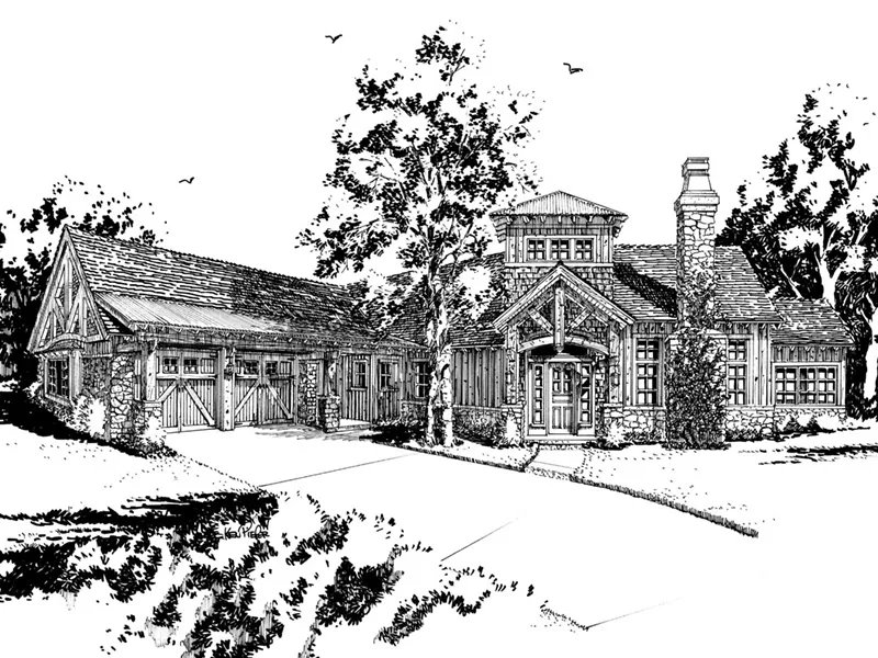 Country House Plan Front Image of House - Pinehurst Lane Rustic Home 163D-0008 - Shop House Plans and More