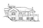Country House Plan Right Elevation - Pinehurst Lane Rustic Home 163D-0008 - Shop House Plans and More