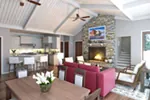 Rustic House Plan Great Room Photo 01 - Summer Retreat Lowcountry Home 163D-0013 - Shop House Plans and More