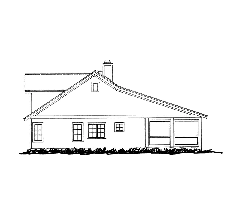 Rustic House Plan Left Elevation - Summer Retreat Lowcountry Home 163D-0013 - Shop House Plans and More