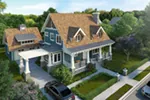 Arts & Crafts House Plan Front of House 163D-0016